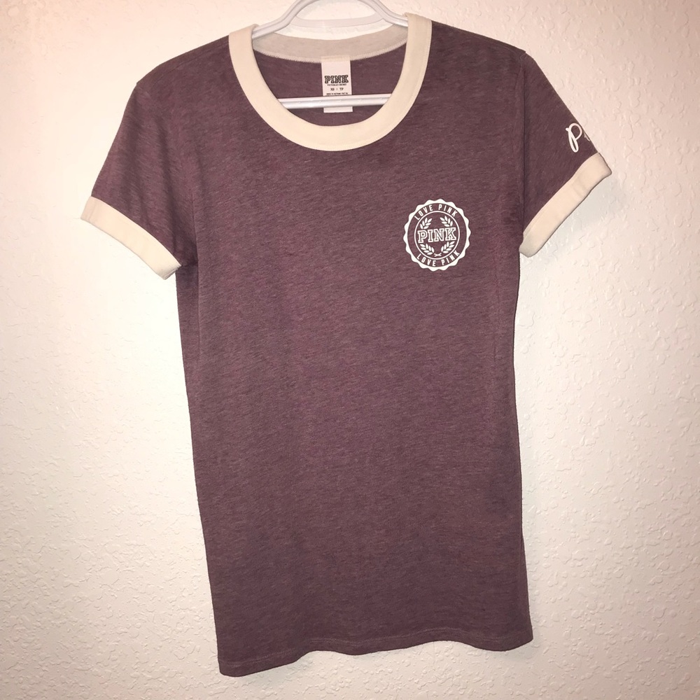 Love pink purple tee shirt